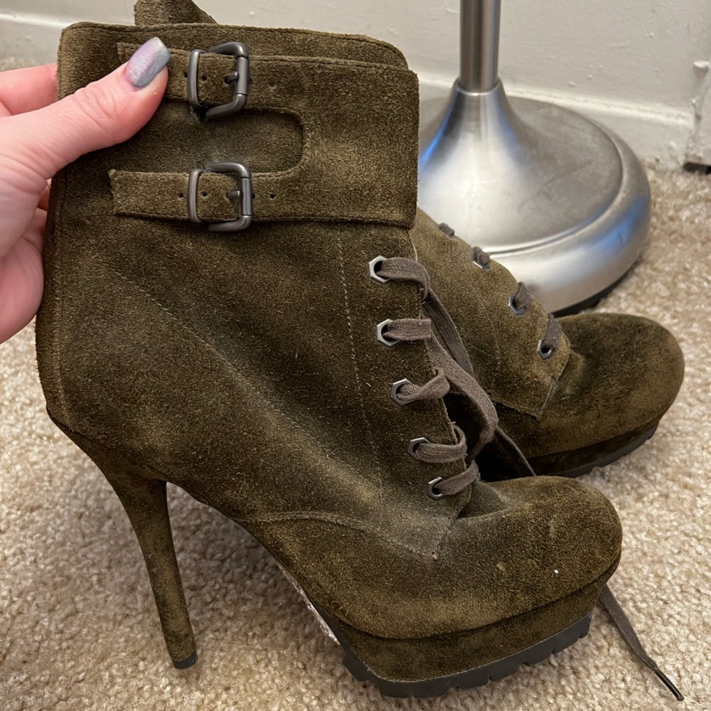 Sam Edelman Olive Lace-Up Heeled Boots